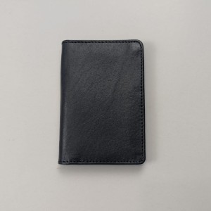 Black Genuine Leather Money Bag for Men
